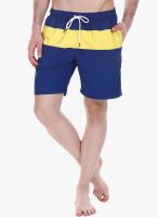 Zobello Blue Solid Swim Short