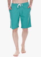 Zobello Green Solid Swim Short
