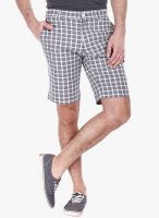 Zobello Grey Checked Shorts