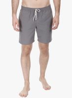 Zobello Grey Solid Swim Short