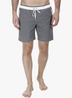 Zobello Grey Solid Swim Short