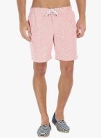 Zobello Orange Printed Swim Short