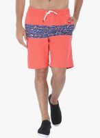 Zobello Orange Printed Swim Short