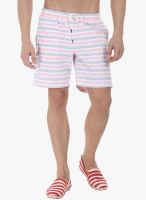 Zobello Pink Striped Swim Short