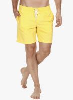 Zobello Yellow Solid Swim Short