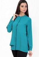 109F Aqua Blue Solid Shirt