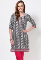 Aurelia Black Printed Kurtis