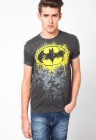 Batman Grey Printed Round Neck T-Shirt