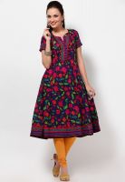 Biba Blue Printed Kurtis