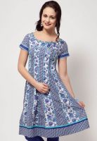 Biba Blue Printed Kurtis