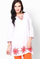 Biba Cotton White Kurti