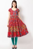 Biba Red Printed Kurtis