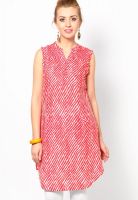 Biba Red Printed Kurtis