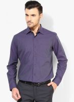 Blackberrys Purple Solid Slim Fit Formal Shirt