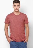 Burton Red Round Neck T-Shirt