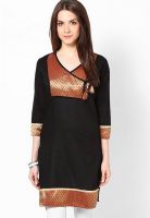 Entropy Cotton Black Kurti