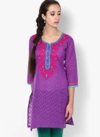 Entropy Purple Kurtis & Kurtas