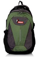 F GEAR 15 Inches Avataar Black Green Laptop Backpack