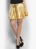 Faballey Golden Flared Skirt
