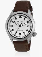 Fossil Am4514 Brown/Cream Analog Watch