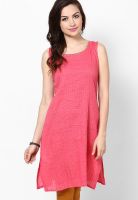 Gili Pink Solid Kurtis