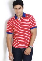 Globus Red Striped Polo T-Shirt