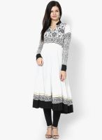 Ira Soleil White Printed Kurta