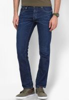 Jack & Jones Navy Blue Low Rise Slim Fit Jeans