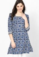 Jaipur Kurti Blue Printed Kurtis