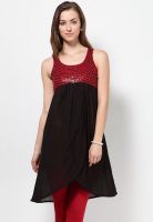 Jugnu Black Embellished Kurtis