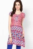 Jugnu Pink Printed Kurtis