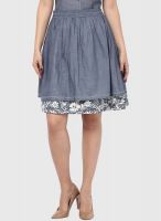 Kaaryah Grey Flared Skirt