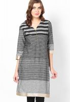 Karigari Black Striped Kurtis