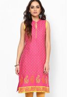 Karigari Fuchsia Printed Kurtis