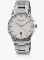 Kenneth Cole Ikc9367 Silver/White Analog Watch