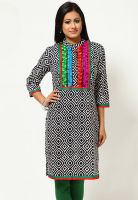 Kurti'S Black Embroidered Kurtis