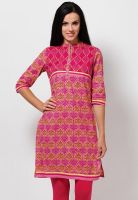 Kurti'S Magenta Printed Kurtis