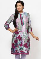 Kurti'S Purple Printed Kurtis