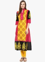 Kurti'S Yellow Printed Kurtis