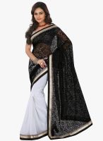 Lookslady Black Printed Saree