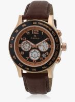 Maxima 32971Lmgr Brown/Black Chronograph Watch