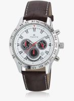 Maxima Attivo 24150Lmgi Brown/White Chronograph Watch