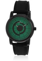 Maxima E-28802Pagb Black /Green Analog Watch