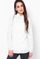 Mineral Full Sleeve White Solid Shirt