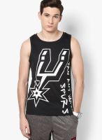 NBA Sa Spurs Black Round Neck T-Shirt