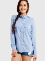 Nun Blue Solid Shirt