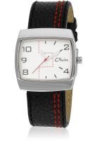 Olvin Quartz 1514 Sl02 Black/Silver Analog Watch