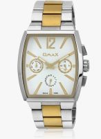 Omax Ss-552 Golden/White Analog Watch
