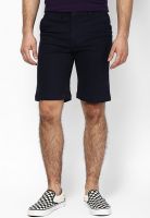 Phosphorus Navy Blue Knee Length Chinos Shorts