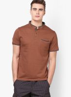 Phosphorus Rust Color Henley T-Shirt